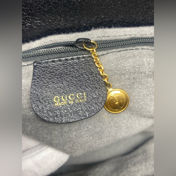 GUCCI vintage “DIANA”Bamboo Leather Tote Black - Picture 13 of 16